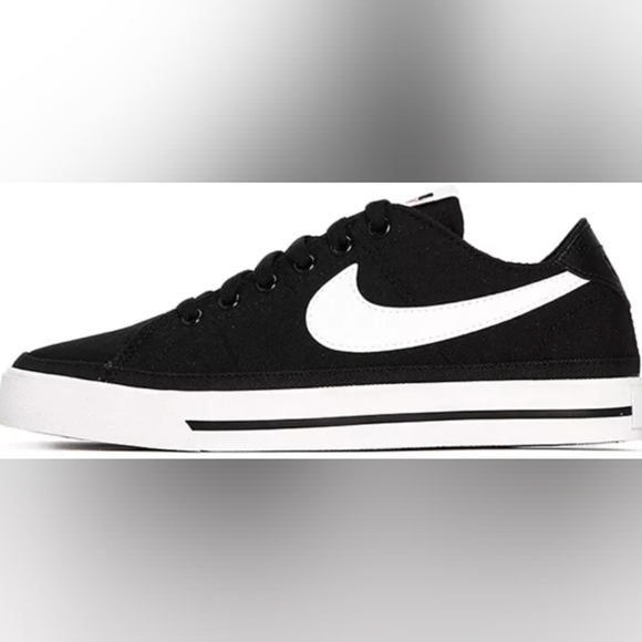 Nike Court Legacy Canvas Sneakers Black White Size 11 NWOT MSRP $95 - Picture 6 of 12